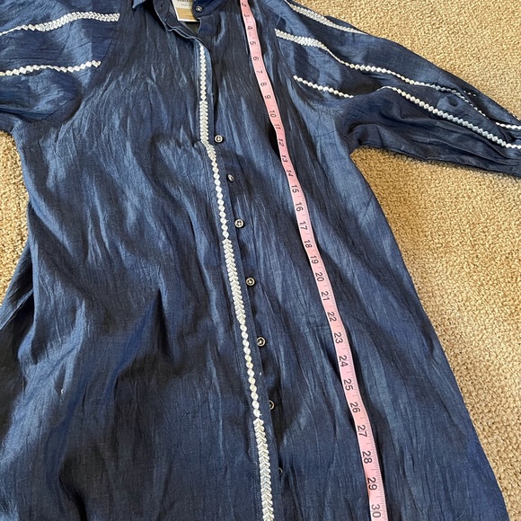 NWT Edenrobe gorgeous chambray button front dress - size xs - Picture 9 of 10